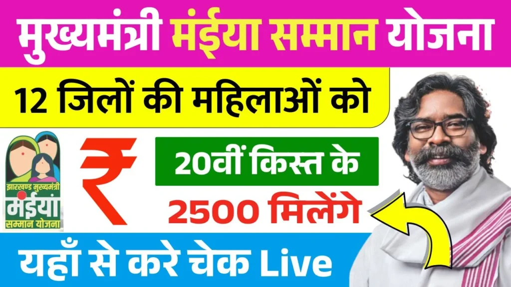 Maiya Samman Yojana 20th Installment Release